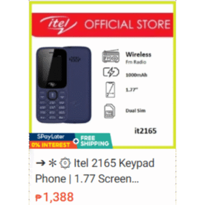 zITEL KEYPAD 2165